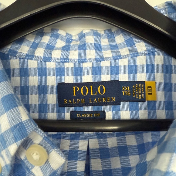 Polo Ralph Lauren Embroidered Gingham Shirt Size: XXL (Classic Fit) - Picture 3 of 7